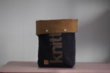 Roll & Stroll Bag - Black - printed gold