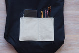Roll & Stroll Bag - Grey mist - printed black