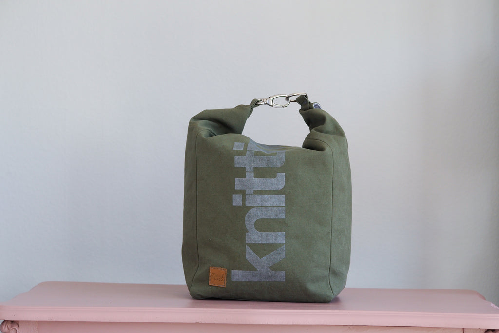 Roll & Stroll Bag - Pine - printed silver