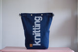 Roll & Stroll Bag - Indigo - printed silver