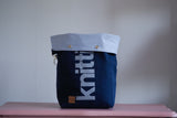 Roll & Stroll Bag - Indigo - printed silver