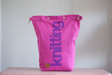 Roll & Stroll Bag - Pink - printed purple