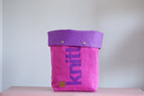 Roll & Stroll Bag - Pink - printed purple