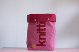 Roll & Stroll Bag - Rosewood - printed red