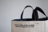 Tote Bag - Grey Mist - printed black
