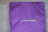 Roll & Stroll Bag - Grey Mist - printed purple