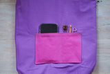 Roll & Stroll Bag - Pink - printed purple