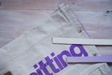 Roll & Stroll Bag - Grey Mist - printed purple