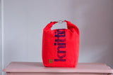 Roll & Stroll Bag - Red - printed blue
