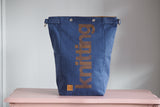 Roll & Stroll Bag - Navy - printed gold