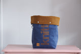 Roll & Stroll Bag - Navy - printed gold