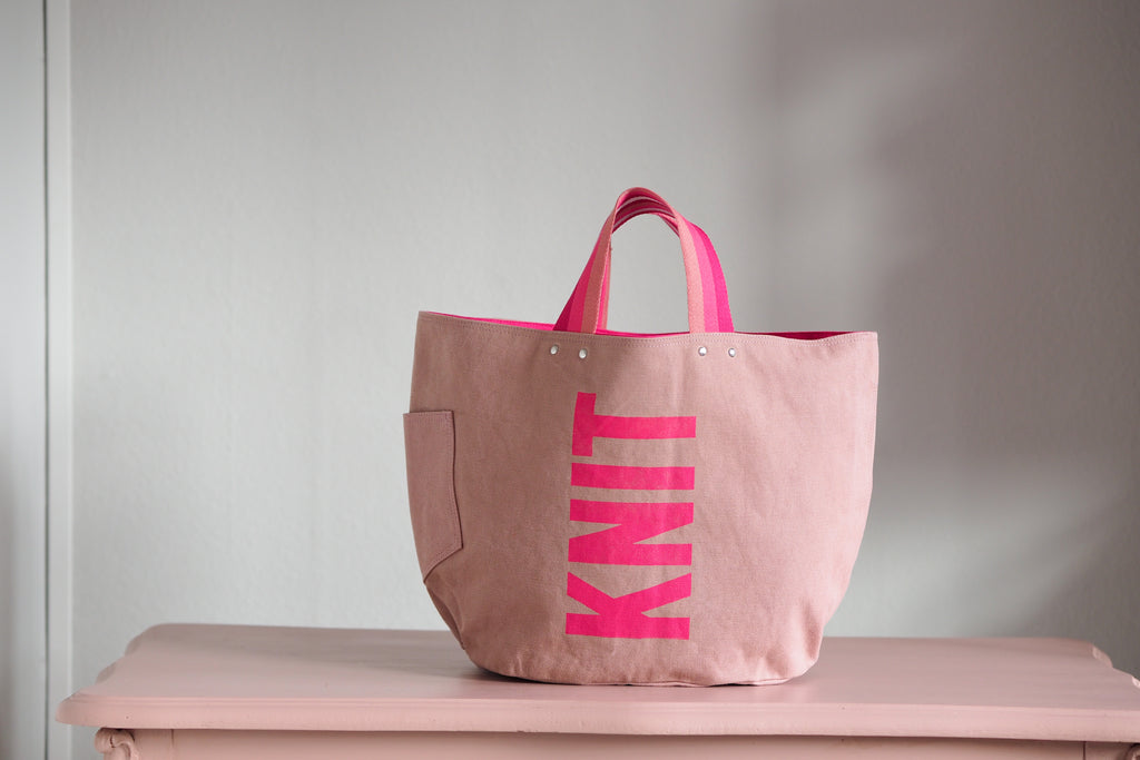 Tote Bag - Blush - printed pink