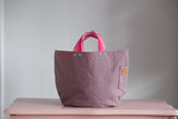 Tote Bag - Grape - printed pink