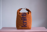 Roll & Stroll Bag - Copper - printed blue