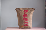 Roll & Stroll Bag - Saddle - printed bordeaux