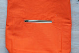 Roll & Stroll Bag - Grey Mist - printed orange