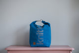 Roll & Stroll Bag - Barry Blue - printed silver