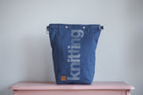 Roll & Stroll Bag - Navy - printed silver