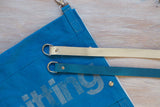 Roll & Stroll Bag - Barry Blue - printed silver