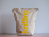 Roll & Stroll Bag - Grey Mist - printed yellow
