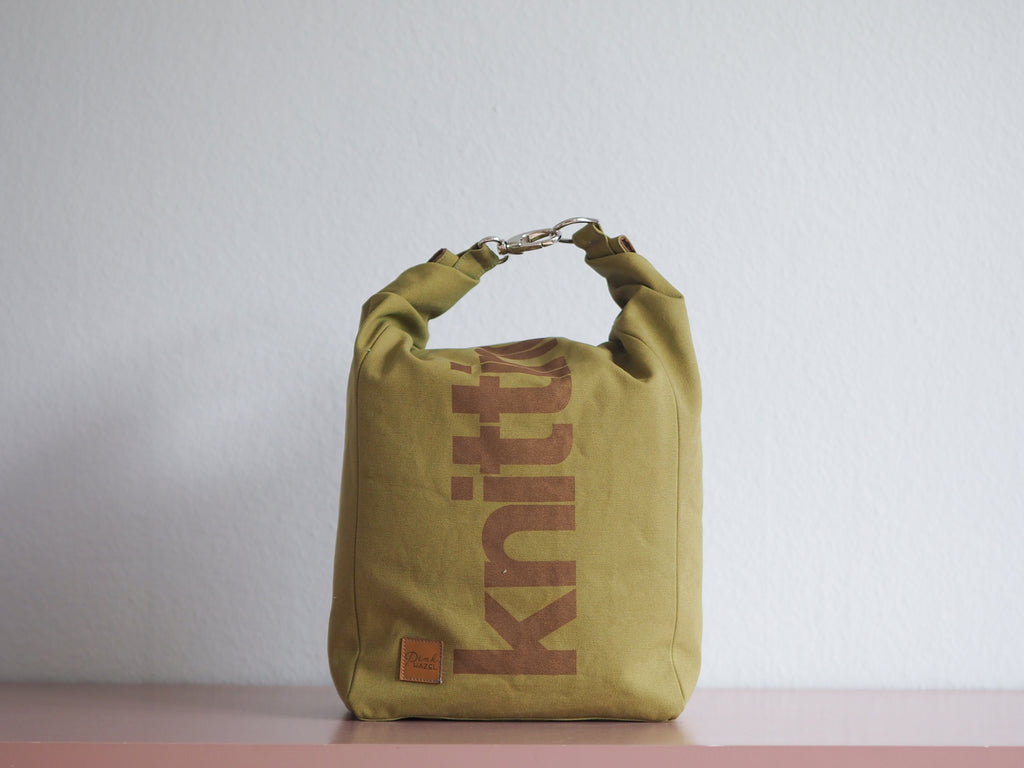 Roll & Stroll Bag - Lichen  - printed gold