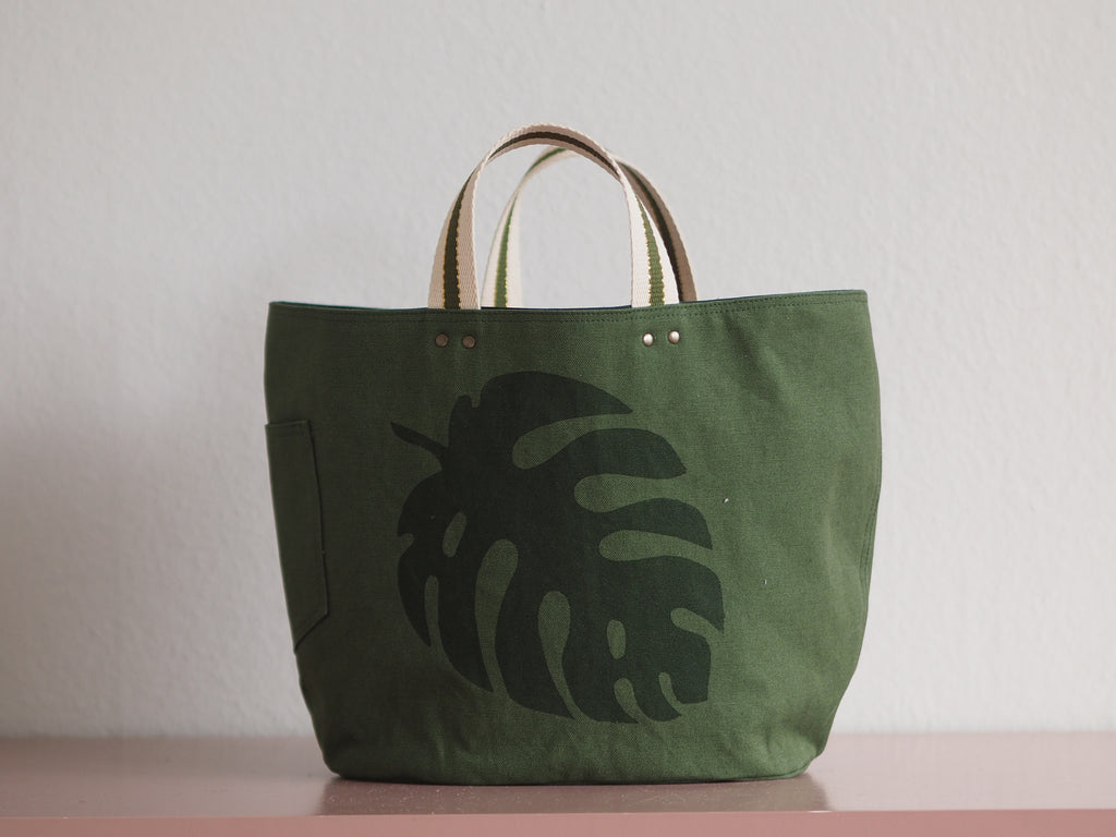 Tote Bag - Monstera - green