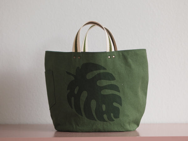 Tote Bag - Monstera - green