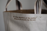 Tote Bag - Grey Mist - printed gold