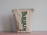 Roll & Stroll Bag - Grey Mist - printed green