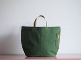 Tote Bag - Green Khaki - printed green