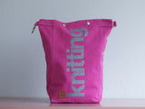 Roll & Stroll Bag - Pink - printed silver