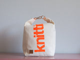 Roll & Stroll Bag - Natural  - printed orange