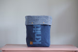 Roll & Stroll Bag - Navy - printed blue