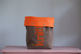 Roll & Stroll Bag - Saddle - printed orange