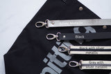 Roll & Stroll Bag - crochet - Black - printed silver