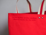 Tote Bag - Red - printed red