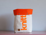 Roll & Stroll Bag - Natural  - printed orange