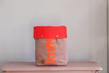 Roll & Stroll Bag - Blush - printed orange