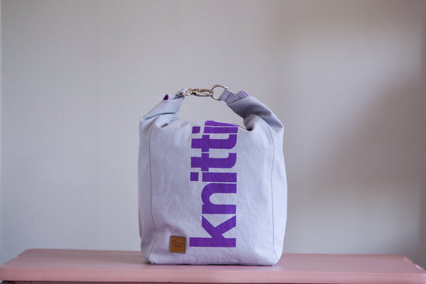 Roll & Stroll Bag - Pale Purple - printed purple