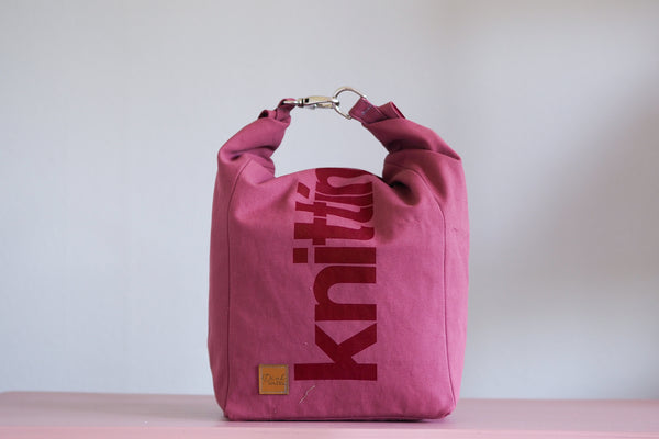 Roll & Stroll Bag - Rosewood - printed red