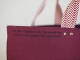 Tote Bag - Mulberry - printed raisin
