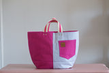 Tote Bag - Pink and Pale Purple