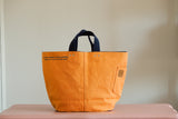 Tote Bag - Orange - printed grey