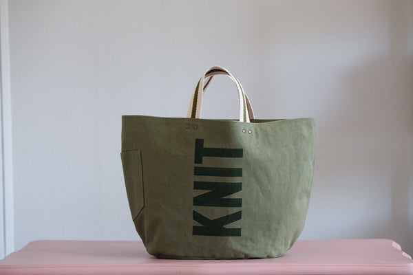 Tote Bag - Pine - printed green