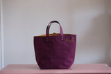 Small Tote Bag - Mulberry with gold dots