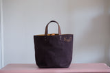 Small Tote Bag - Umber with gold dots