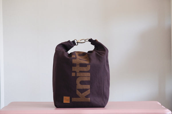 Roll & Stroll Bag - Umber - printed gold