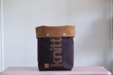Roll & Stroll Bag - Umber - printed gold