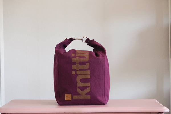 Roll & Stroll Bag - Mulberry - printed gold