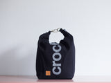 Roll & Stroll Bag - crochet - Black - printed silver